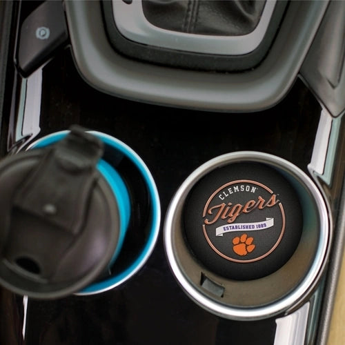 P Graham Dunn Clemson University Metallic Logo Car Coaste