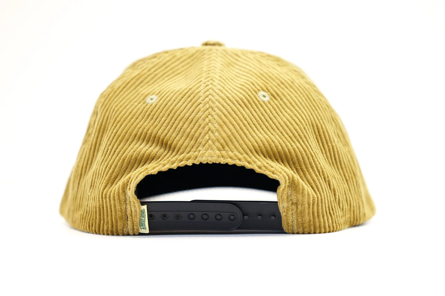 Southern Point Corded Flat Bill Patch Hat - Dirty Gold