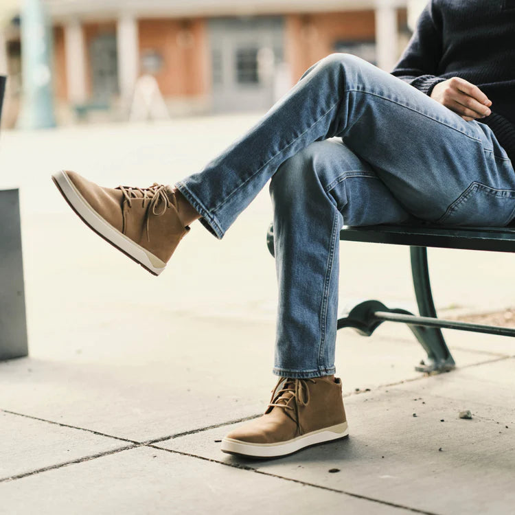 Olukai Papakū ‘Ili Nubuck Leather Boots- Tan/Tan