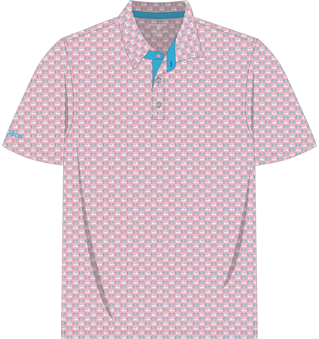 SSCO Par Fore Printed Polo - Drive It Home