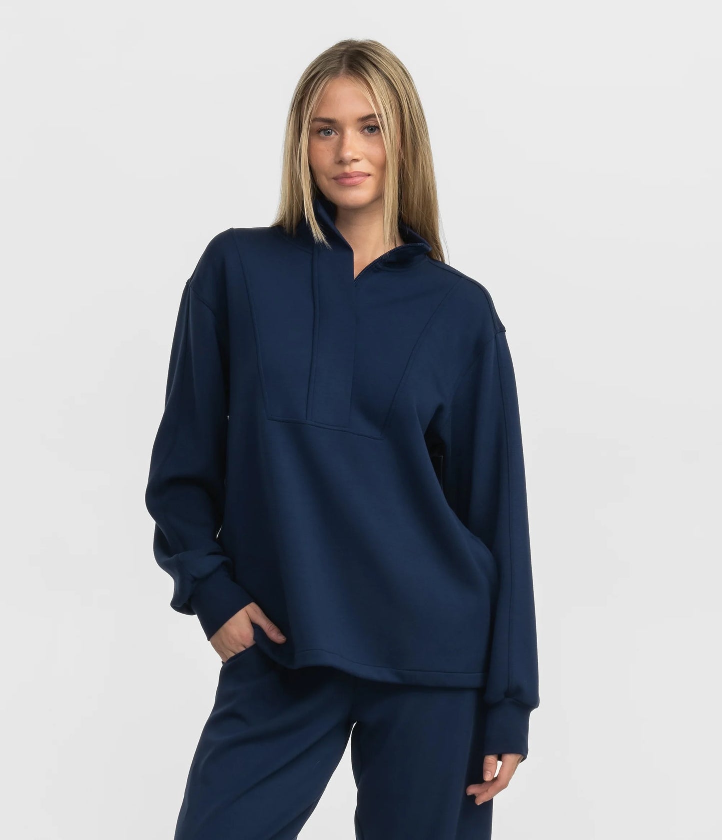 SSCO AstroKnit Performance Qtr Zip - Classic Navy