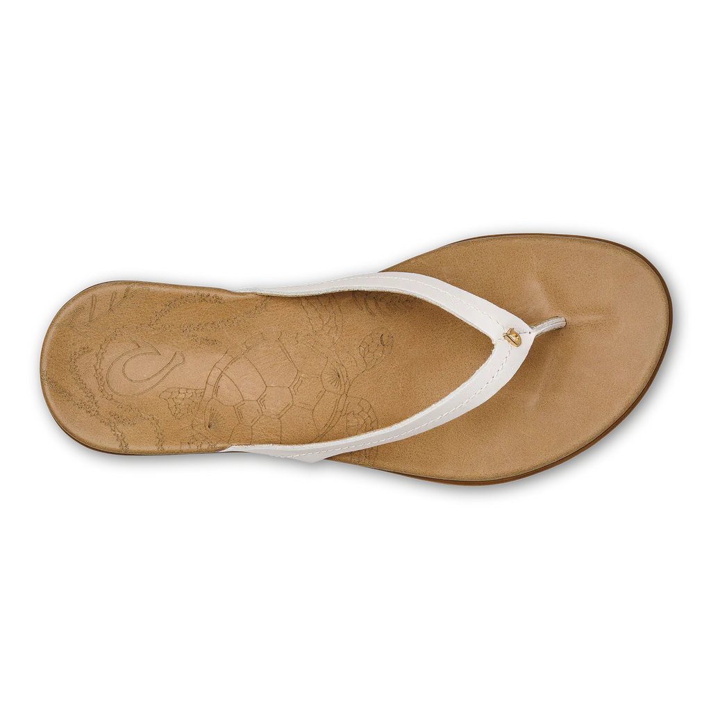 Olukai Women's Honu- Bright White/ Golden Sand