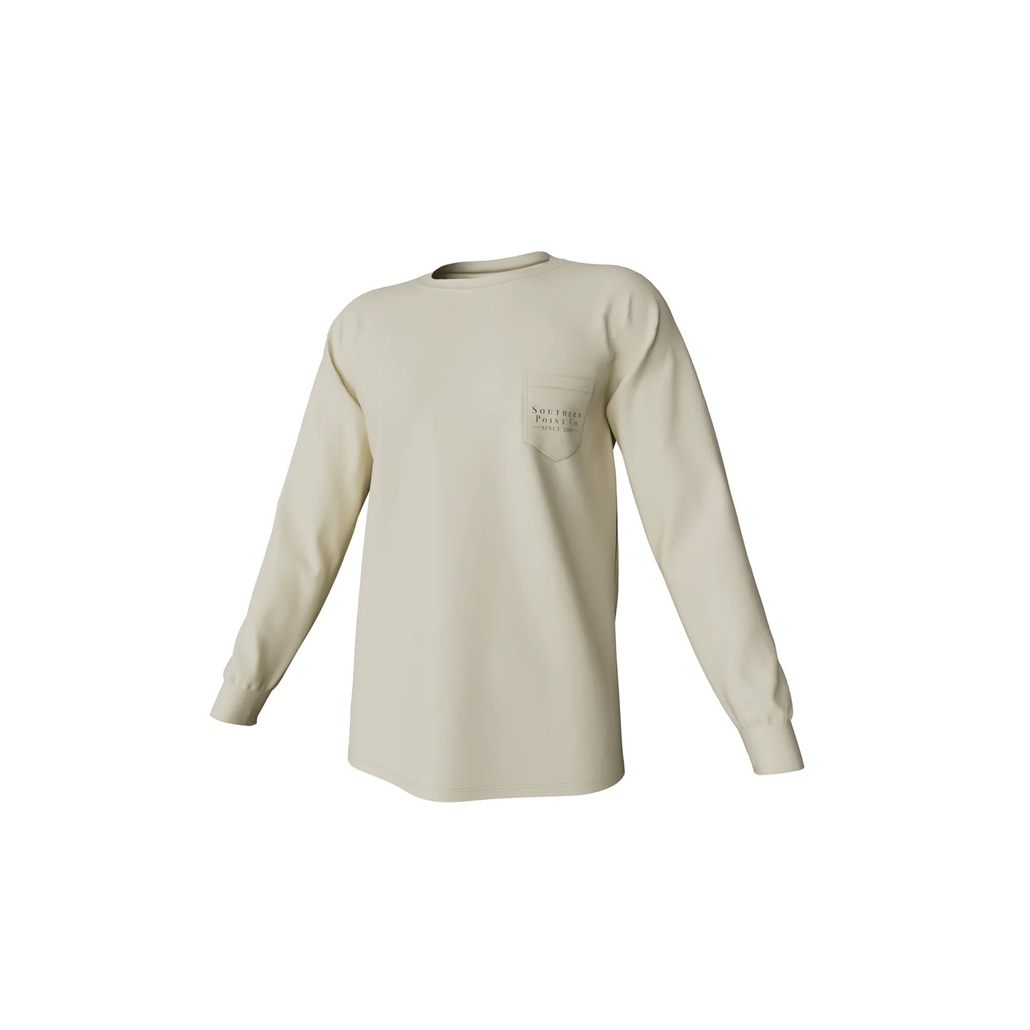 Southern Point Greyton Detail L/S Pocket Tee - Cloud Cream