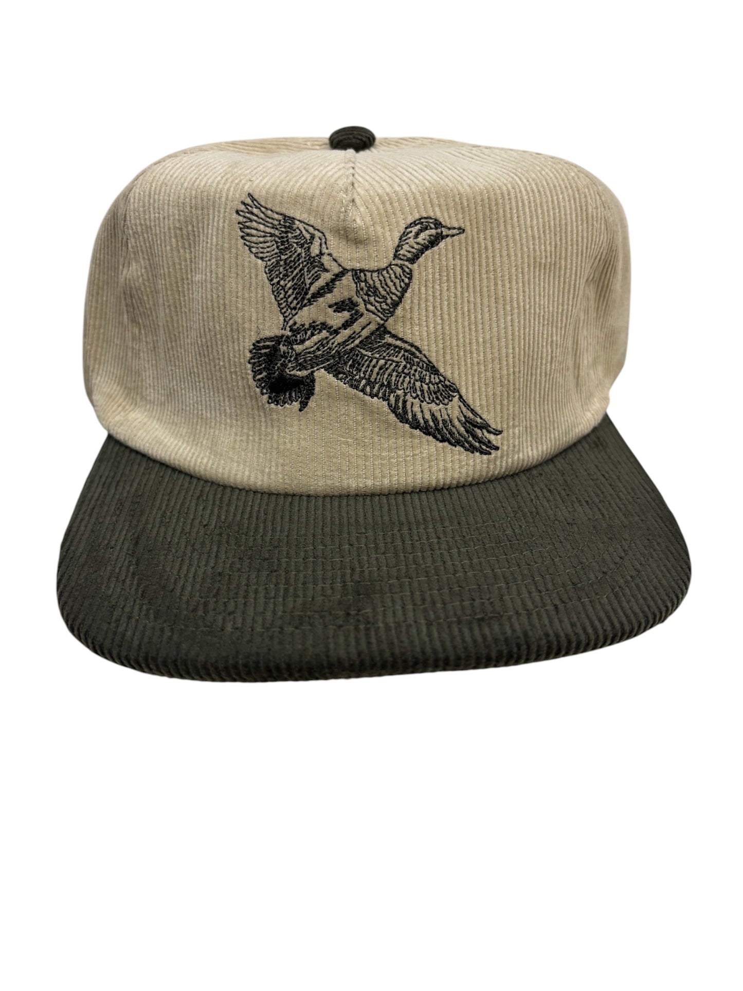 Local Boy Lucky Flight Corduroy Hat - Light Khaki/Evergreen