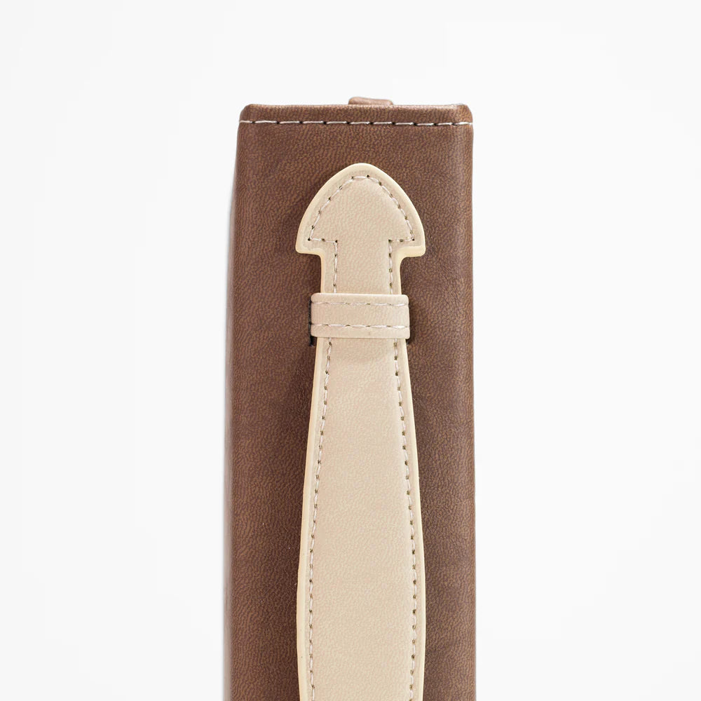 Brown/Cream Bible Cover - With God all things are possible Matthew 19:26