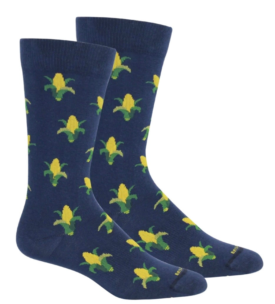 Brown Dog Maize Socks - Insignia Blue