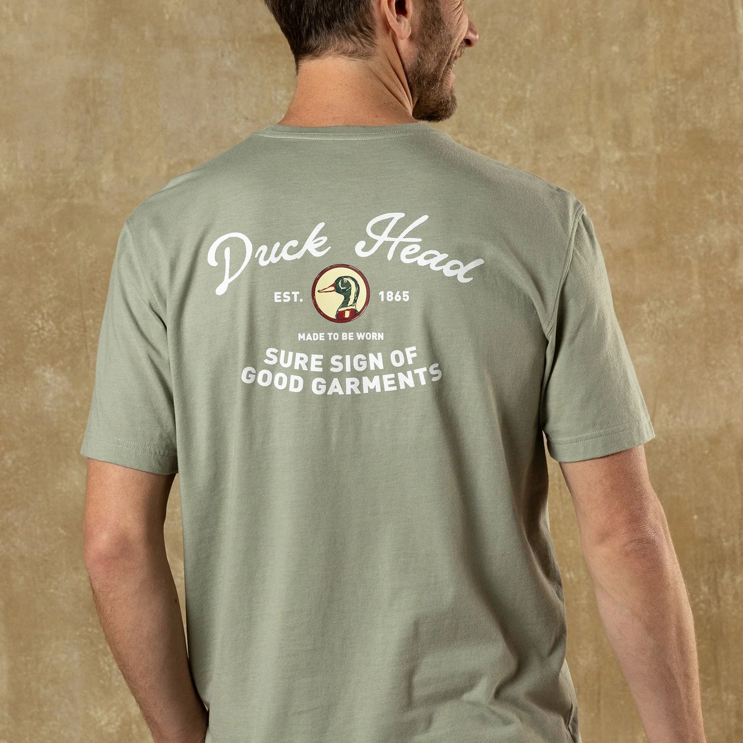 Duck Head Vintage Graphic T-Shirt - Slate Green Heather