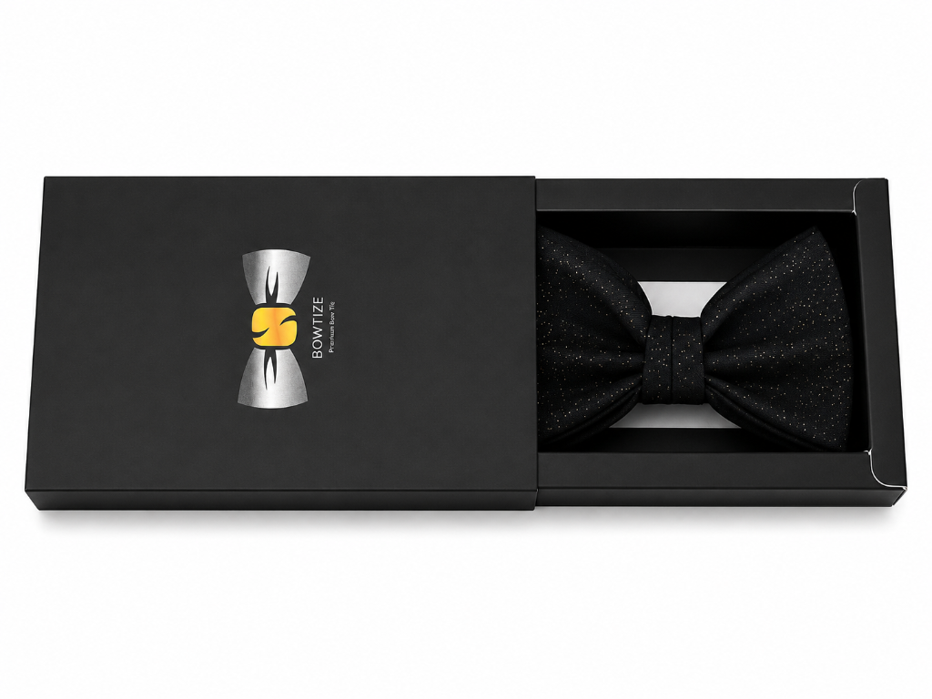 Bowtize - Black With Glitter