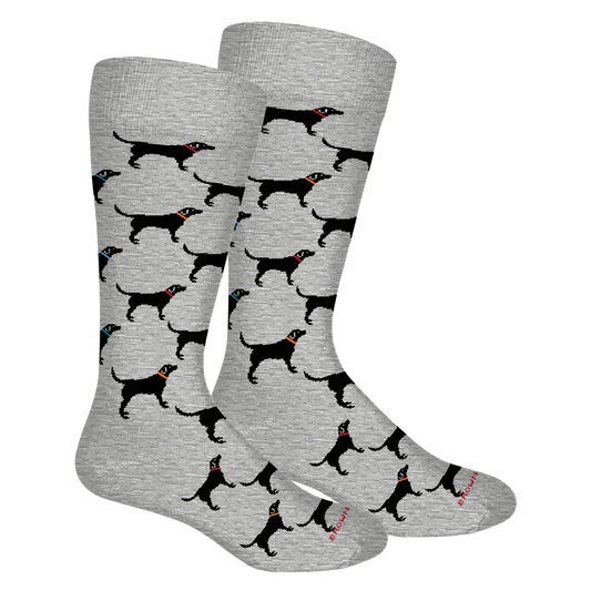 Brown Dog Labs Socks - Light Grey Heather