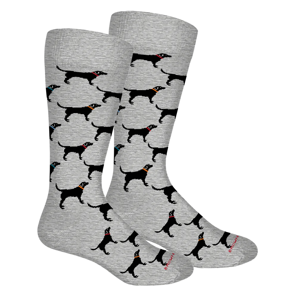 Brown Dog Labs Socks - Light Grey Heather
