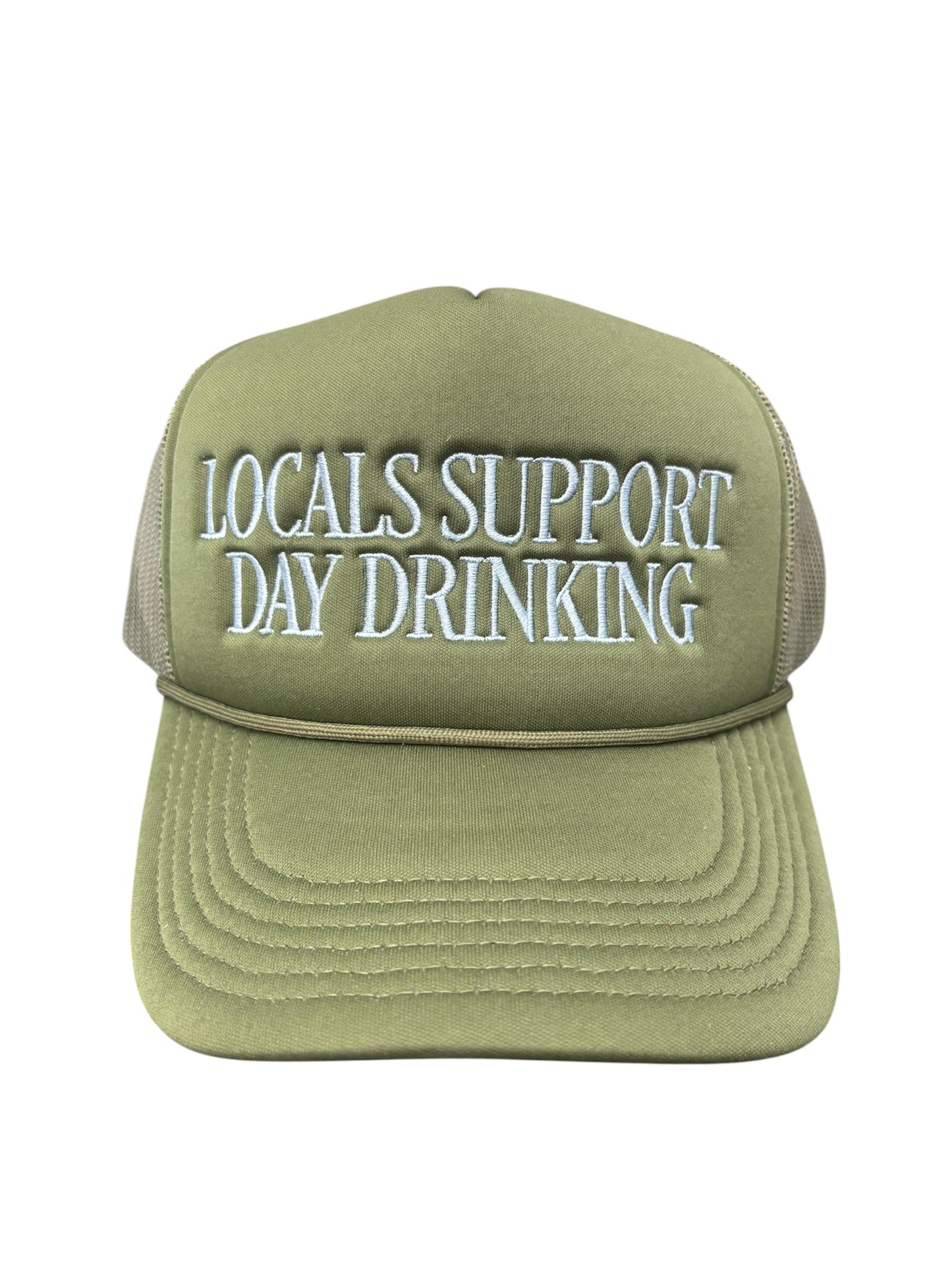 Local Girl Day Drinker Foam Trucker Hat - Pine
