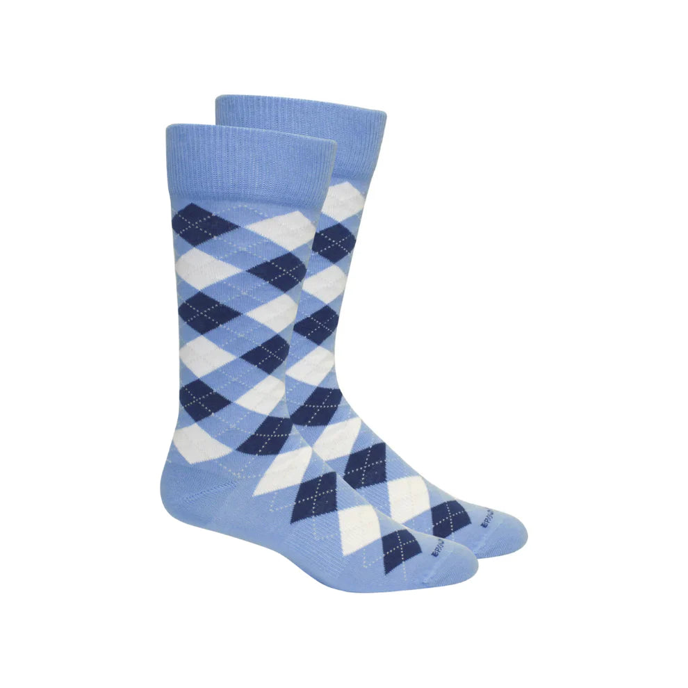 Brown Dog Socks - Argyle Della Blue/ Royal