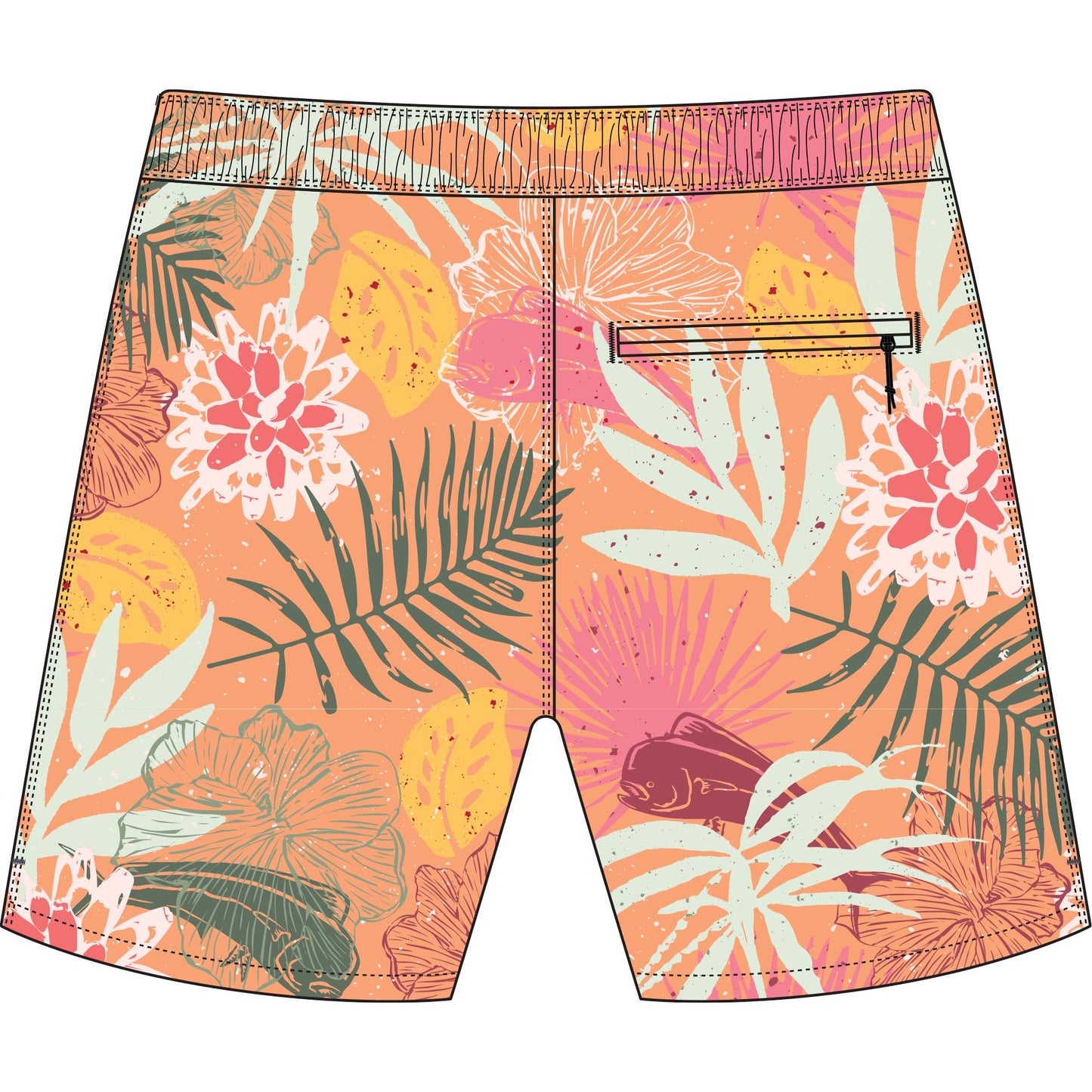 Aftco Youth Strike Swim Shorts - Sunrise