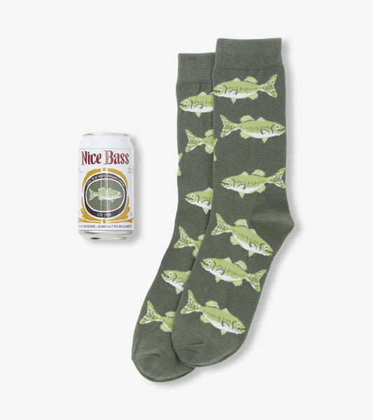 Hatley Nice Bass Men's Beer Can Socks