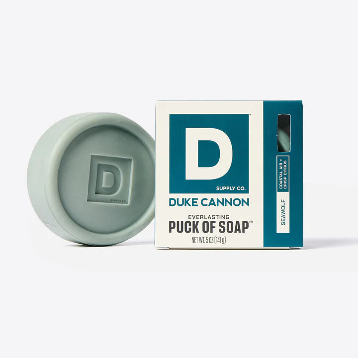 Duke Cannon Seawolf Everlasting Puck of Soap Coastal Air + Crisp Citrus