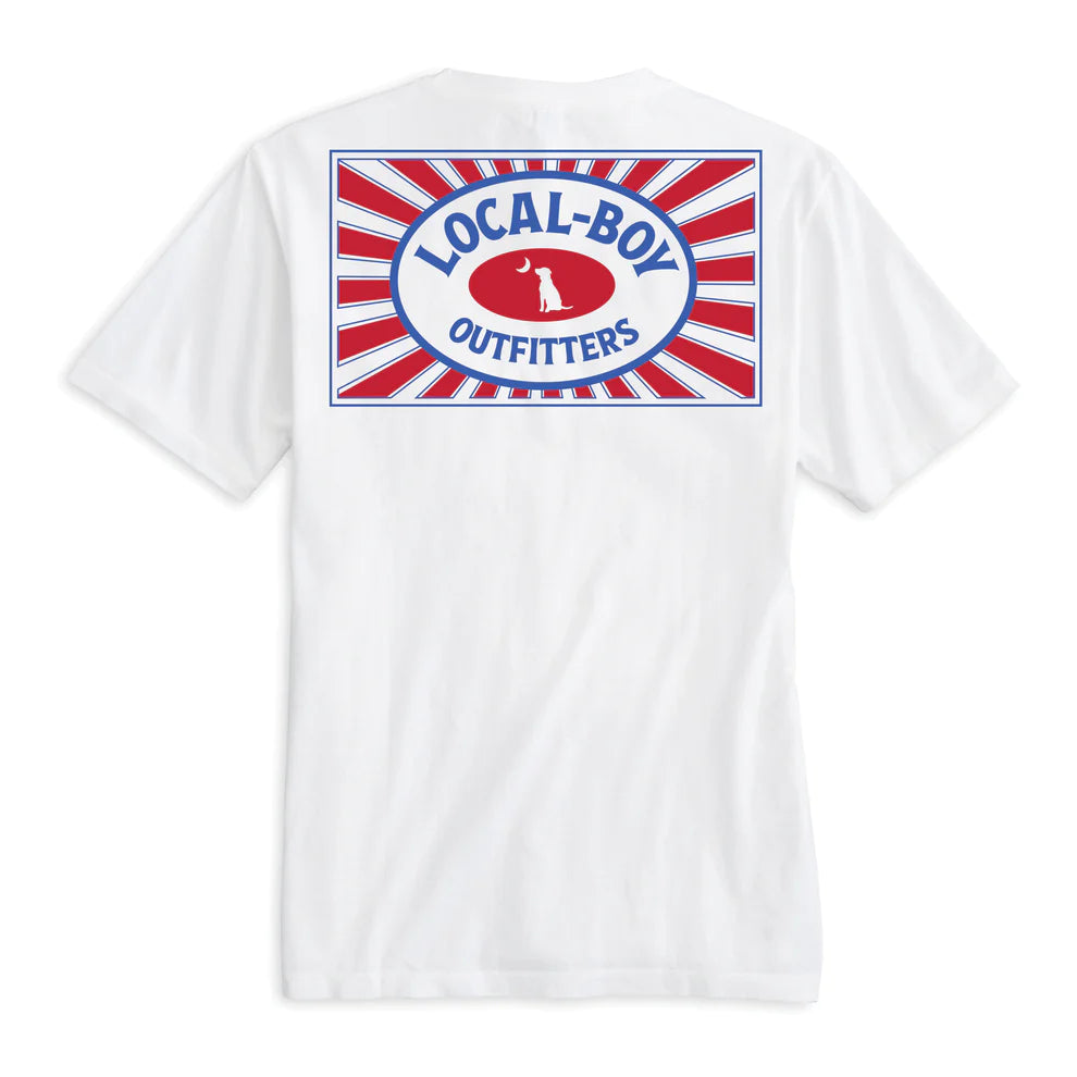 Local Boy Beech Crew Tee- White