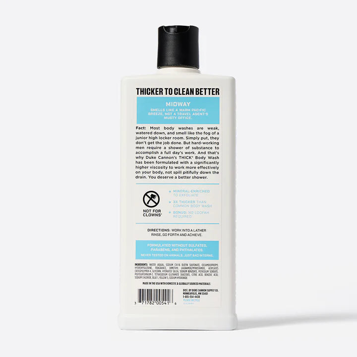Duke Cannon Midway THICK Body Wash