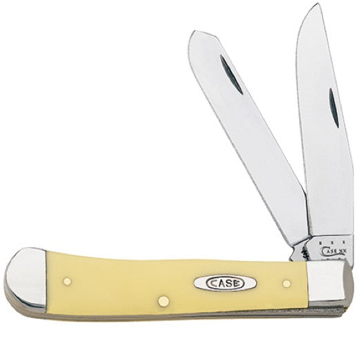 Case Knife Yellow Synthetic Smooth Trapper