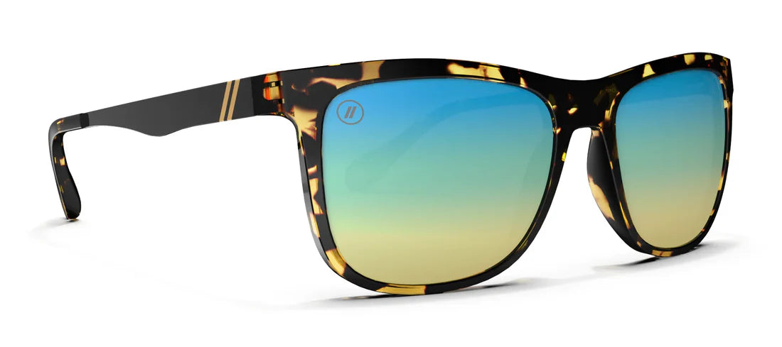 Blenders Eyewear Sea Holiday Round Champagne - Tortoise/Aqua