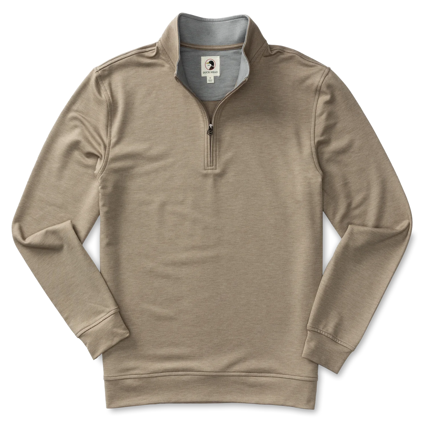 Duck Head Dunmore 1/4 Zip Pullover- Walnut Heather