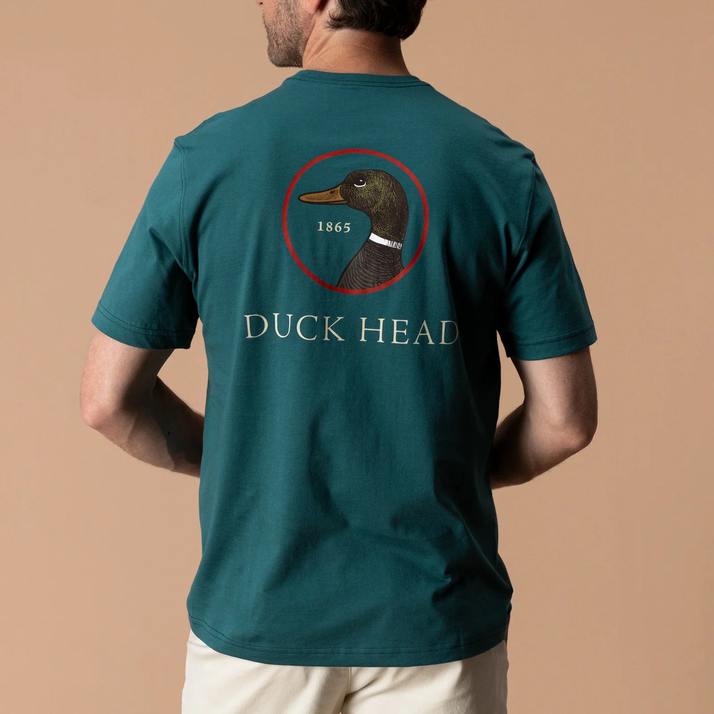 Duck Head Logo Short Sleeve T-Shirt - Midnight Teal