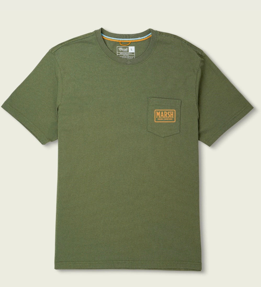 Marsh Wear Badge SS Tee - Bronze Green