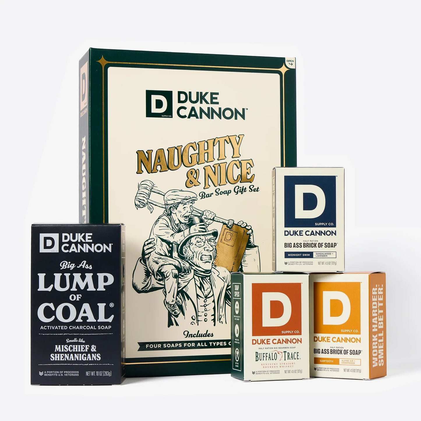 Duke Cannon Naughty & Nice Bar Soap Gift Set