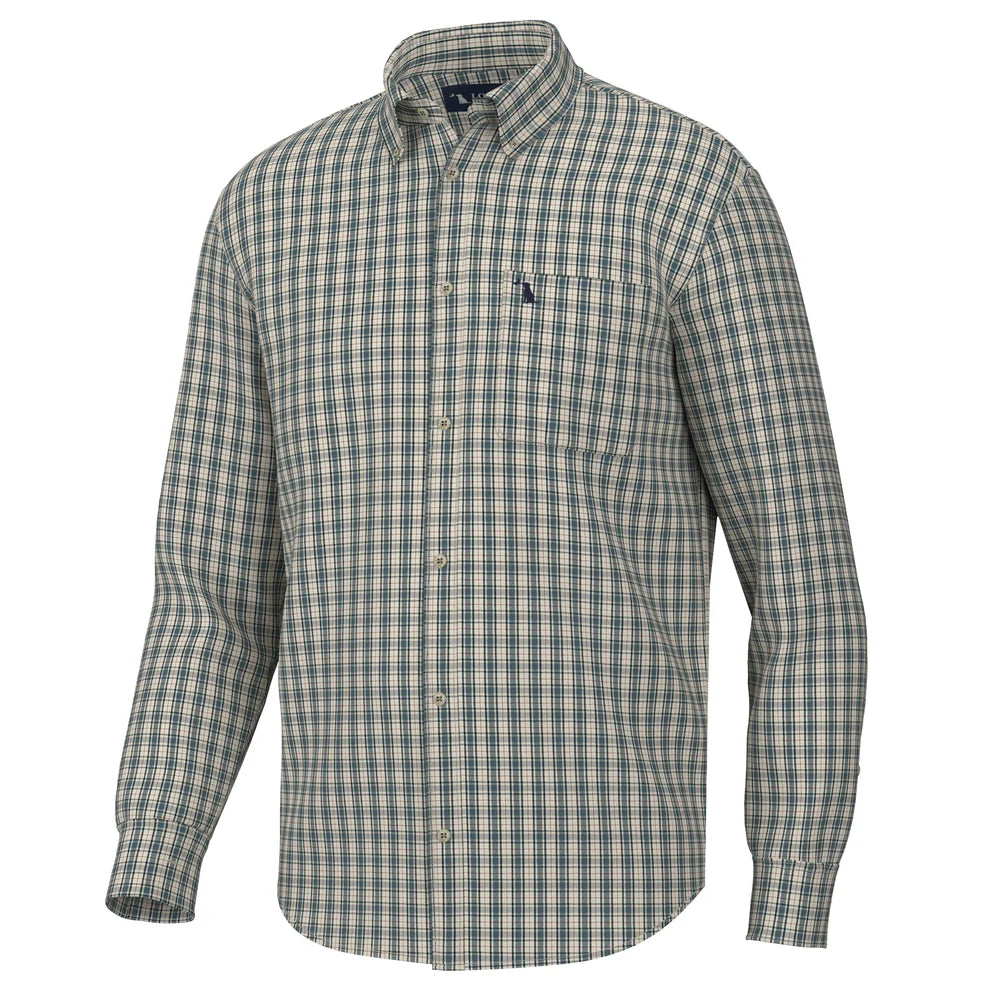 Local Boy Faulk Dress Shirt - Ocean/Beige/Rust