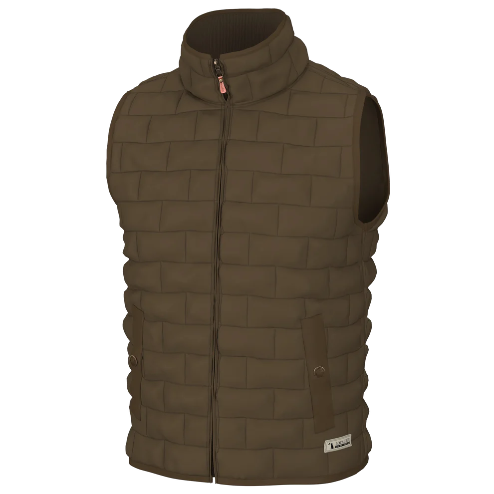 Local Boy Brick Quilted Vest - Mocha