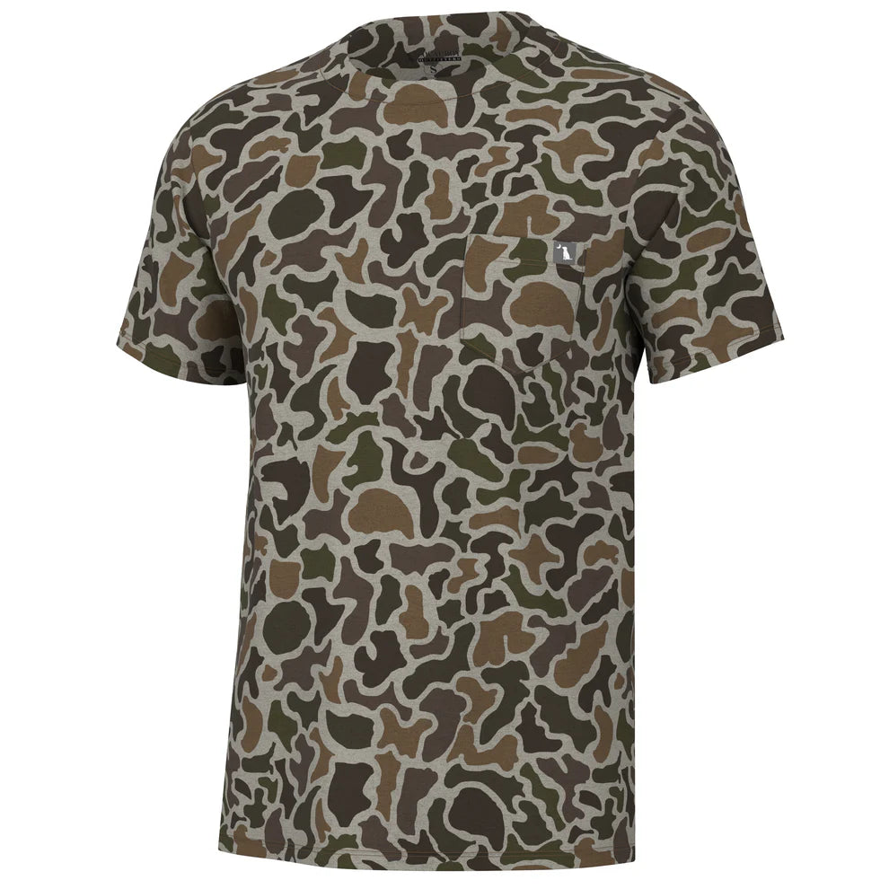 Local Boy S/S Heather-Blend Crew - Localflage Vintage