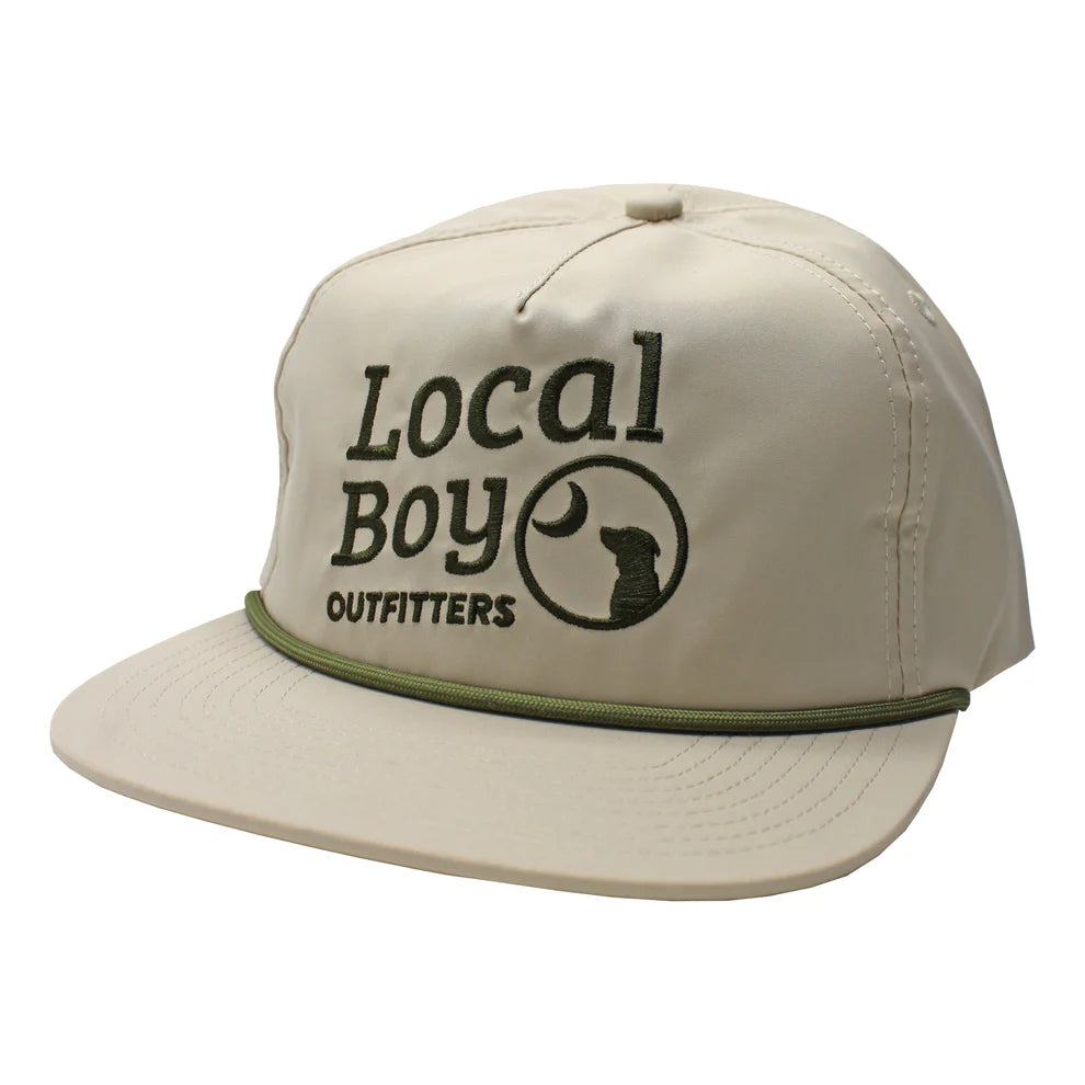 Local Boy Elevated Low Profile Rope Hat - Light Khaki