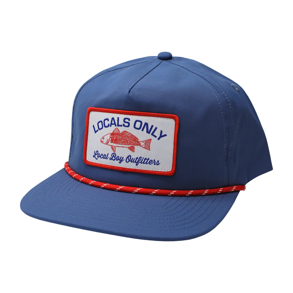 Local Boy Fisherman Patch Low-Profile Rope Hat