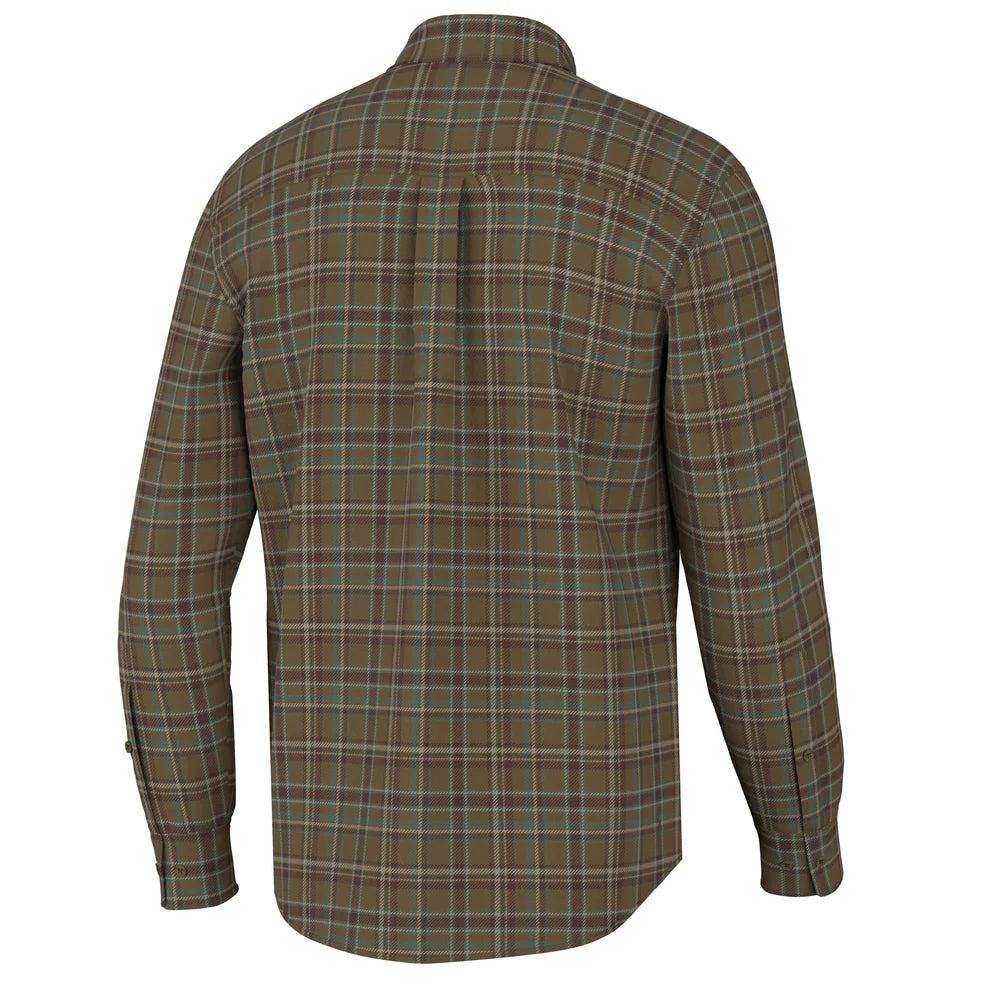 Local Boy Zeigler Stretch Flannel - Rust/Red/Green
