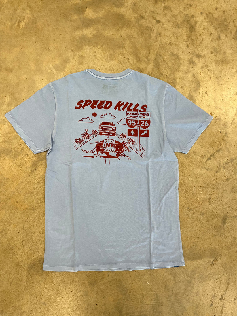 Marsh Wear Speed Kills Tee - Hazy Blue