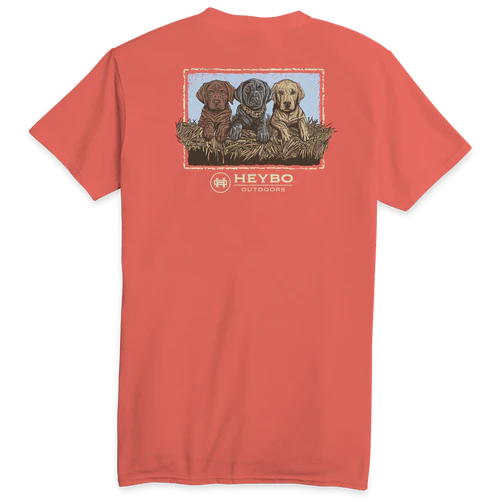 Heybo Triple Trouble Tee - Coral