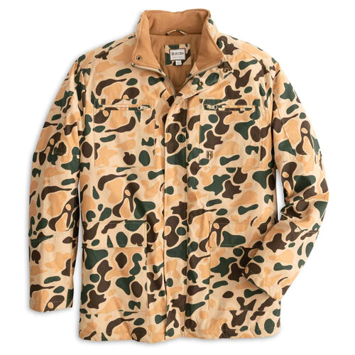 Heybo Moorland Waxed Wading Jacket- Old School Camo
