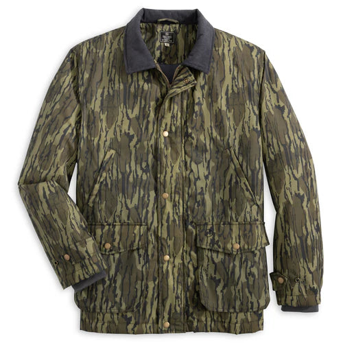 Heybo Timbers Waxed Jacket: Mossy Oak Bottomland