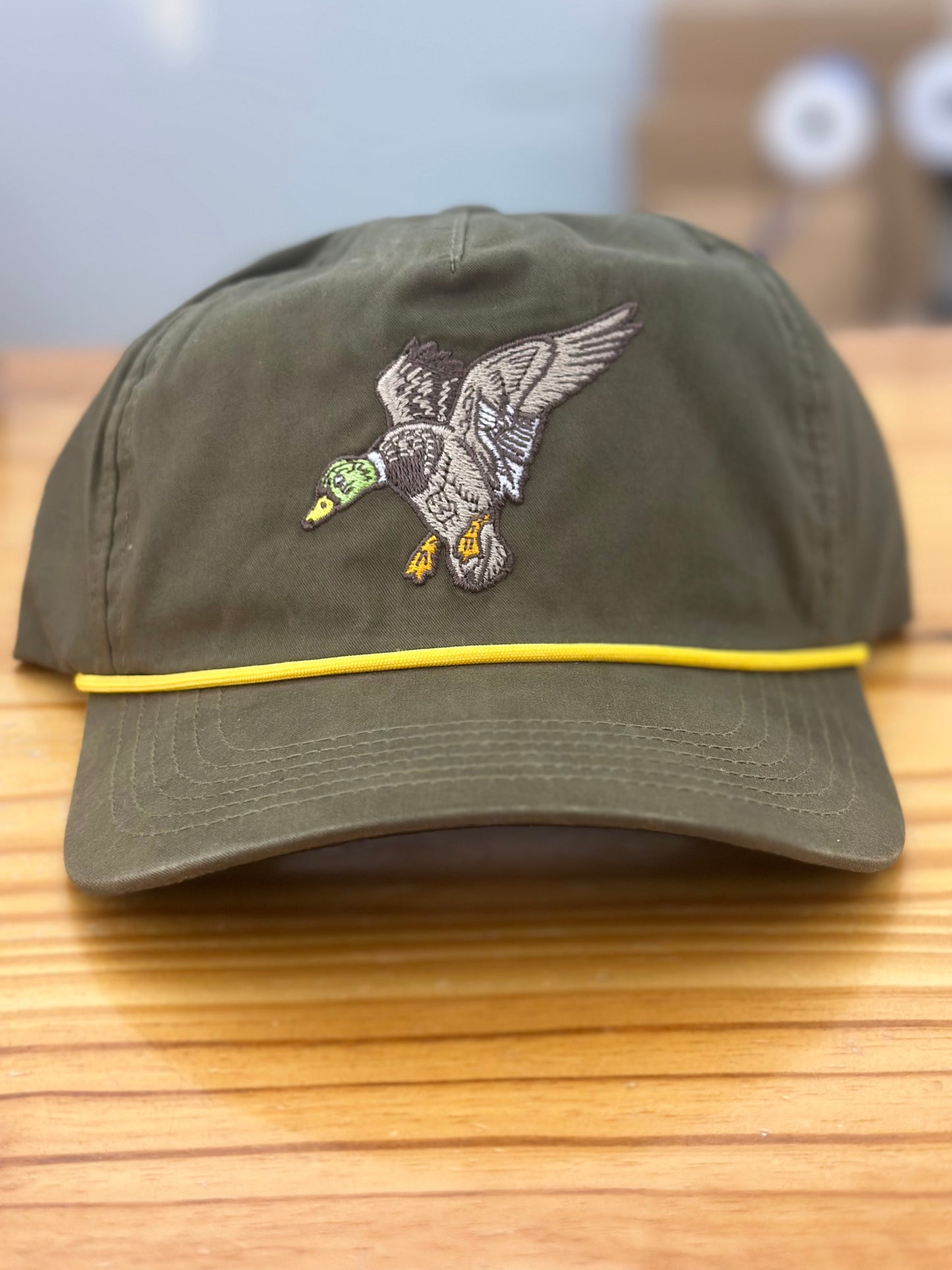 Prairie Oaks Waterfowl Mallard Unstructured Snapback- Olive