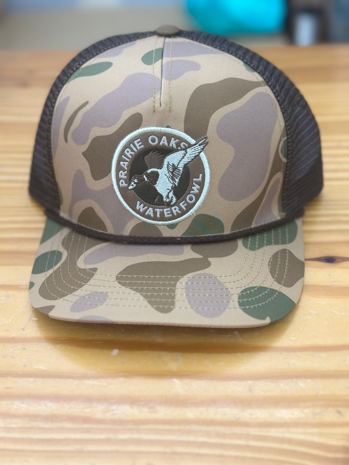 Prairie Oaks Waterfowl Vintage Camo Trucker- Traditions Camo