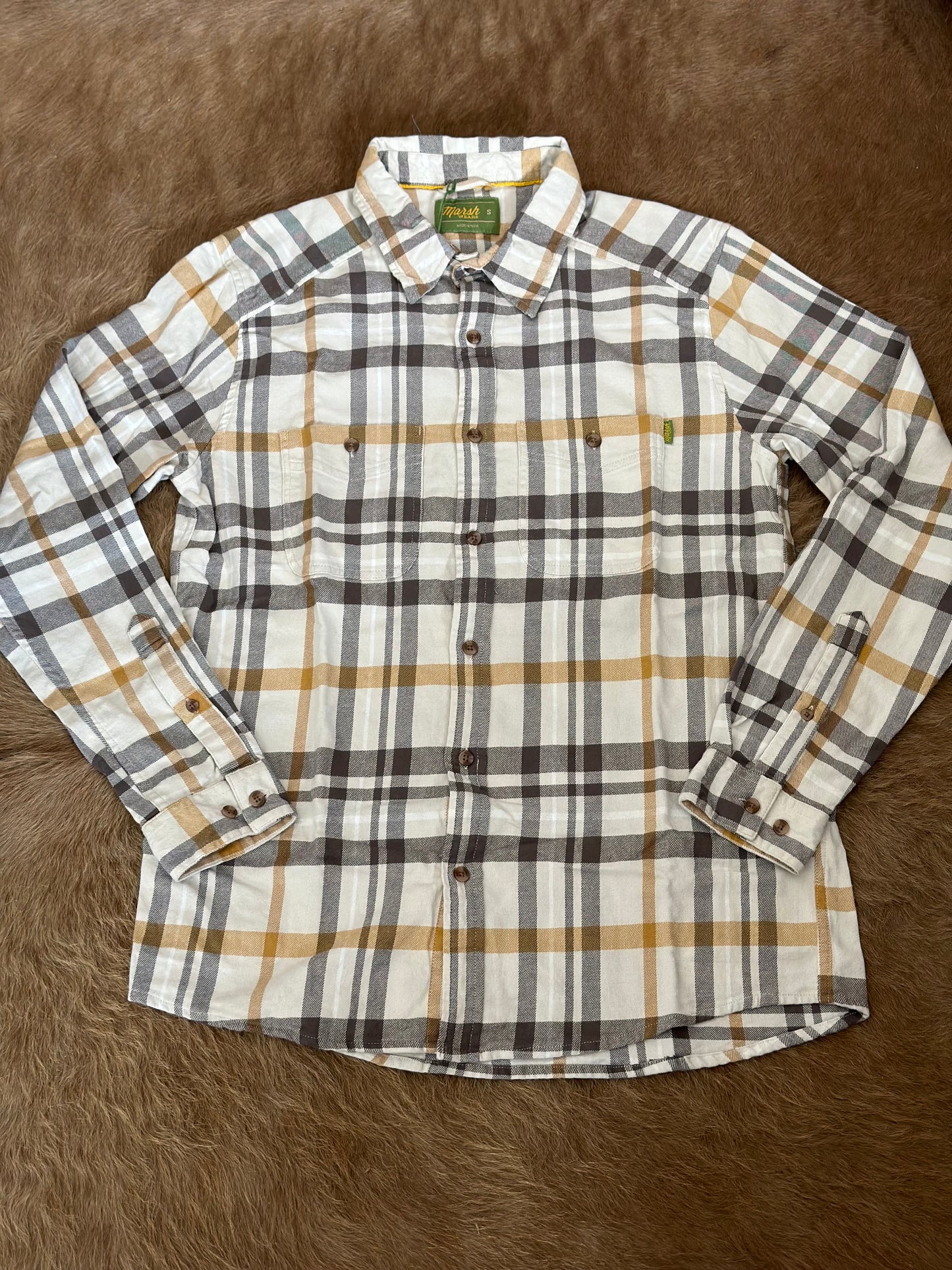 Marsh Wear Westerly Flannel- Stone