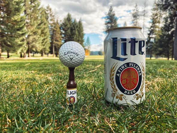 Putt Light Beer Bottle Golf Tees - Miller