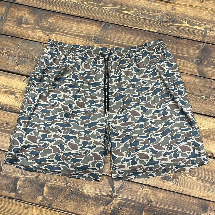 Old South Soft Mesh Swim Trunks - Thicket Camo