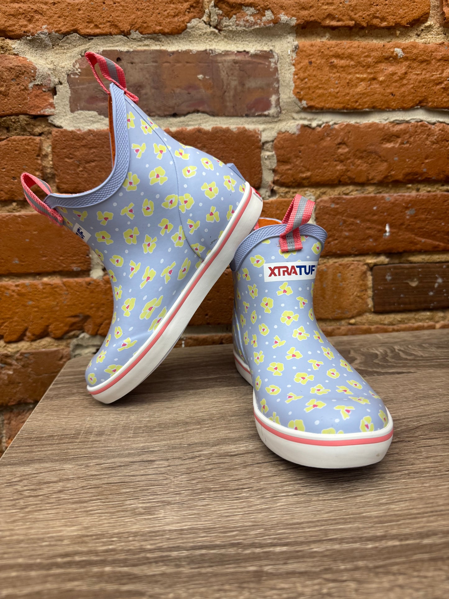 Youth Xtratuf Ankle Deck Boots - Sky Way Floral