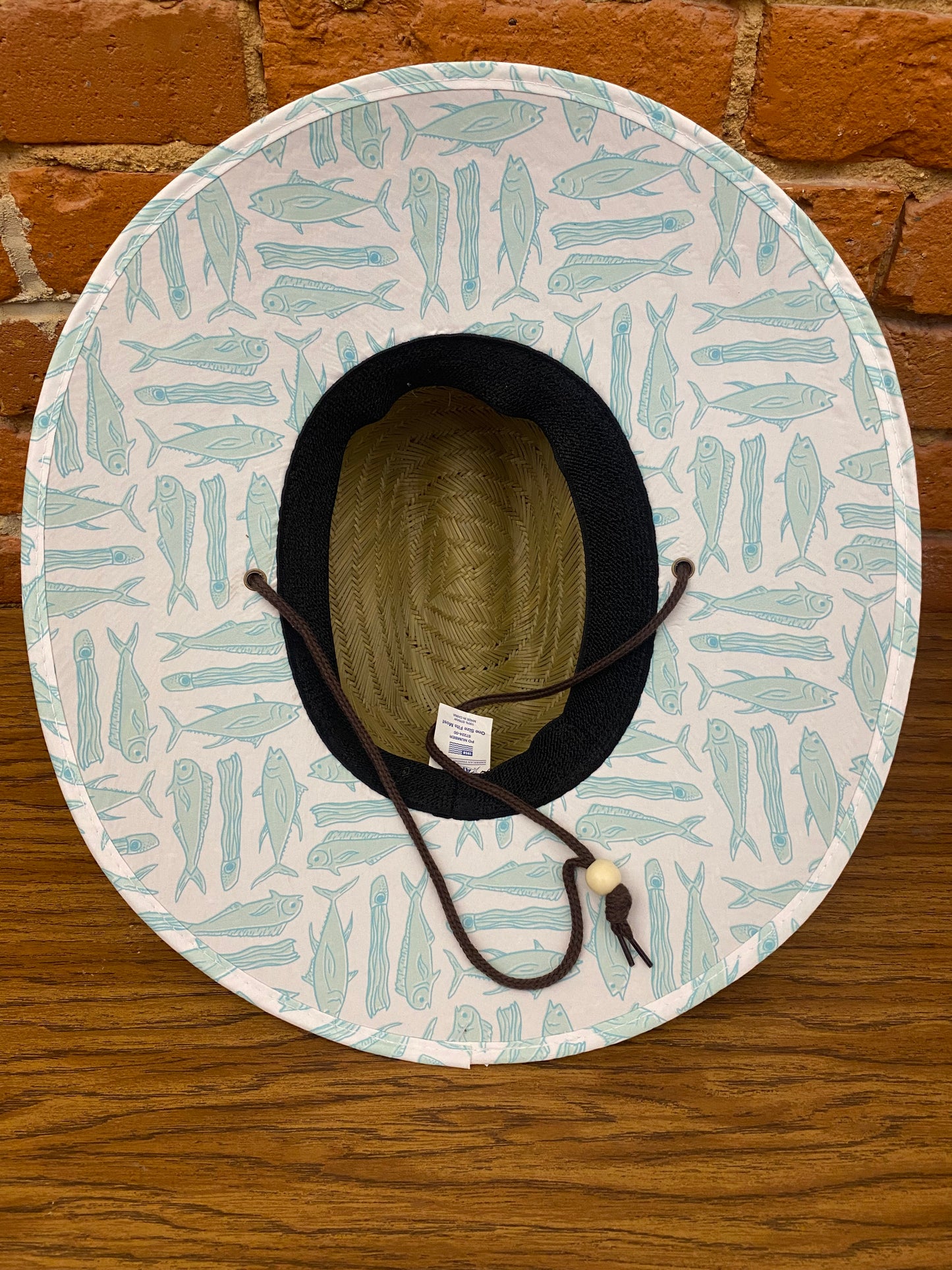 Aftco Boatbar Straw Hat - Pastel Turquoise