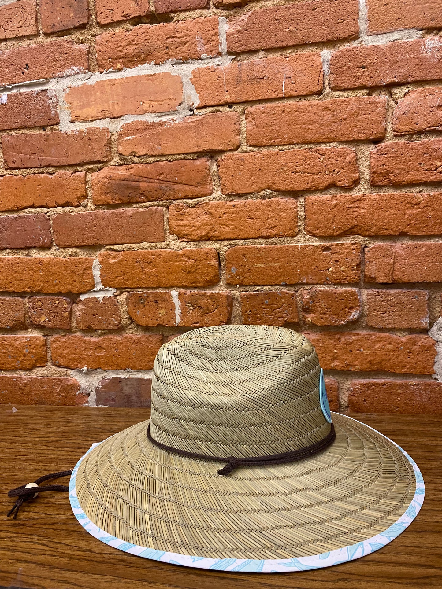 Aftco Boatbar Straw Hat - Pastel Turquoise