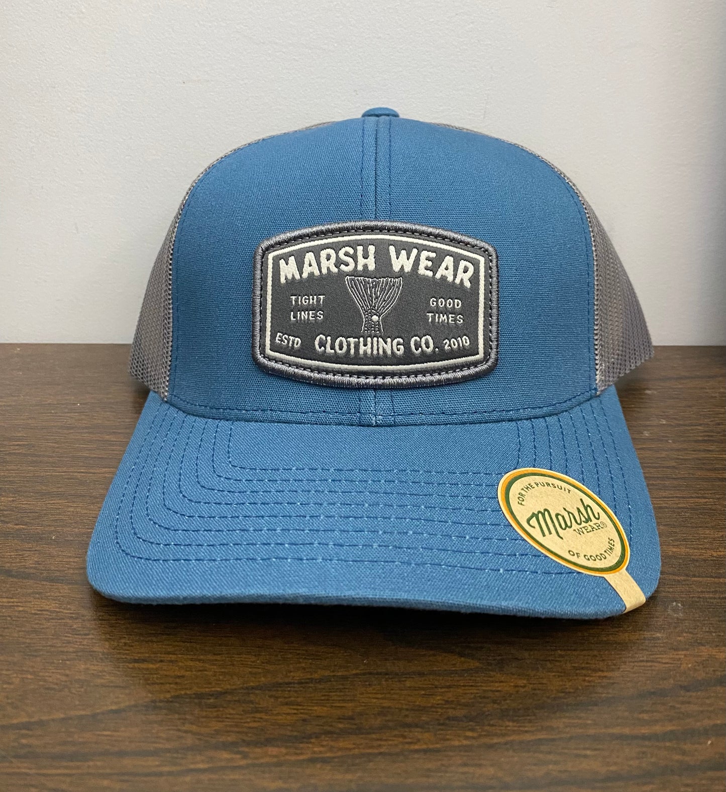 Marsh Wear Tight Lines Trucker Hat - Bluefin