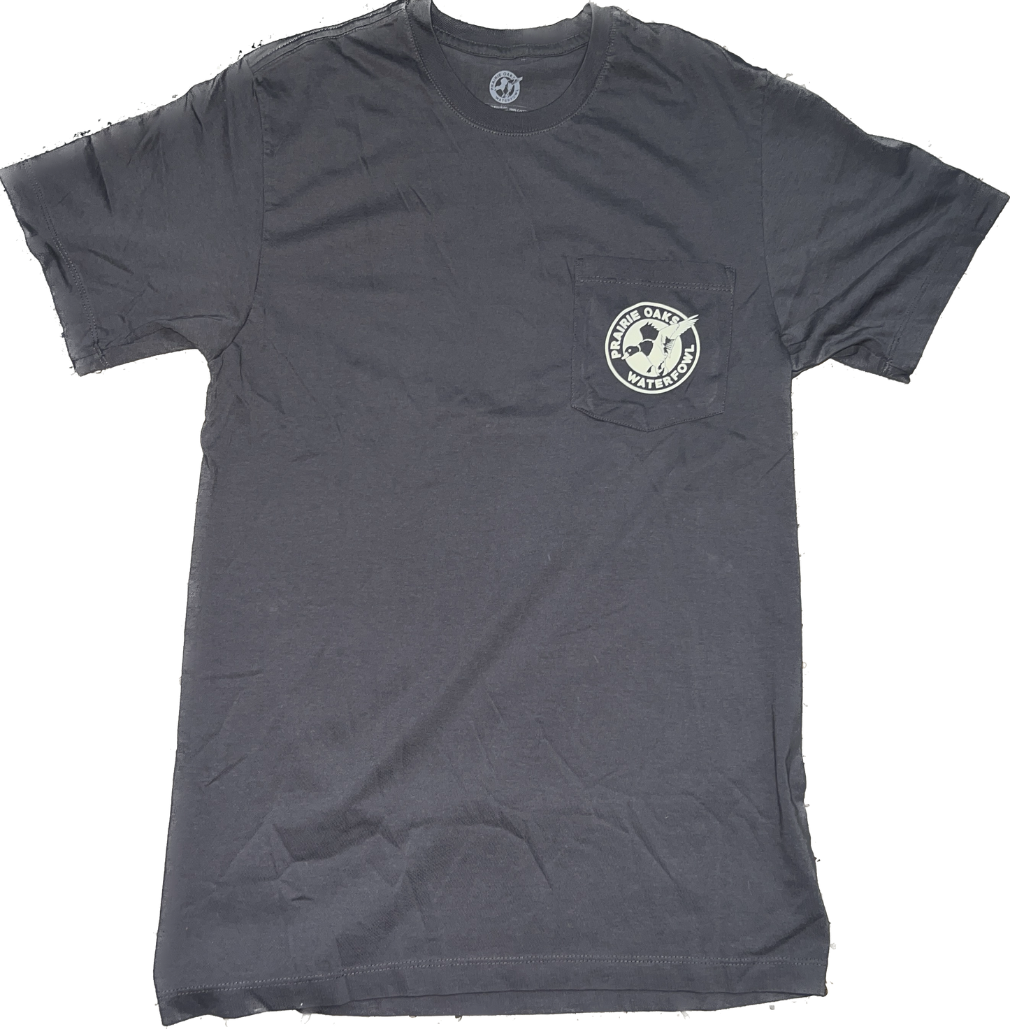 Prairie Oaks Waterfowl American Shell SS Shirt- Graphite