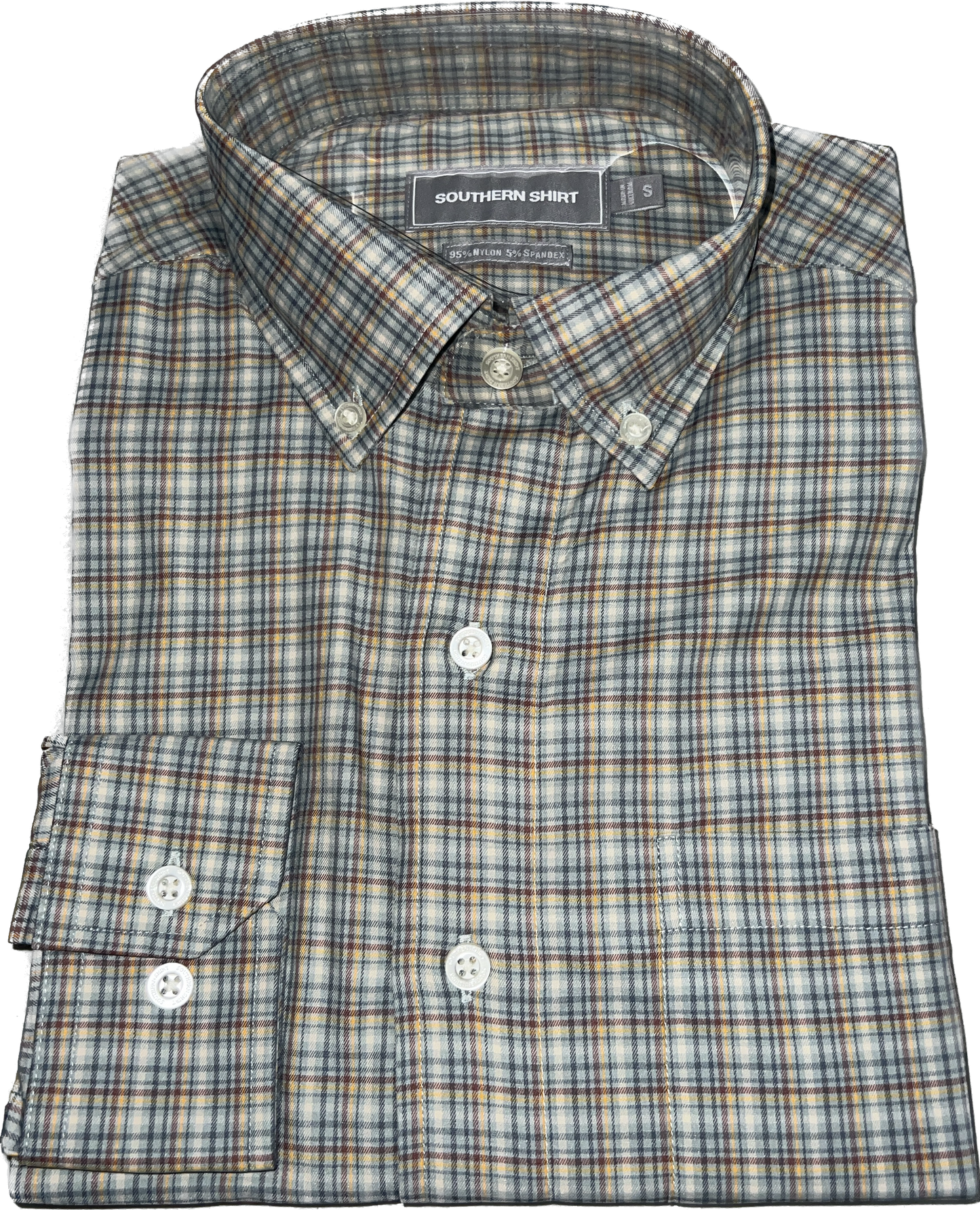 Southern Shirt Co. Whitaker Plaid LS Button Up- Thyme