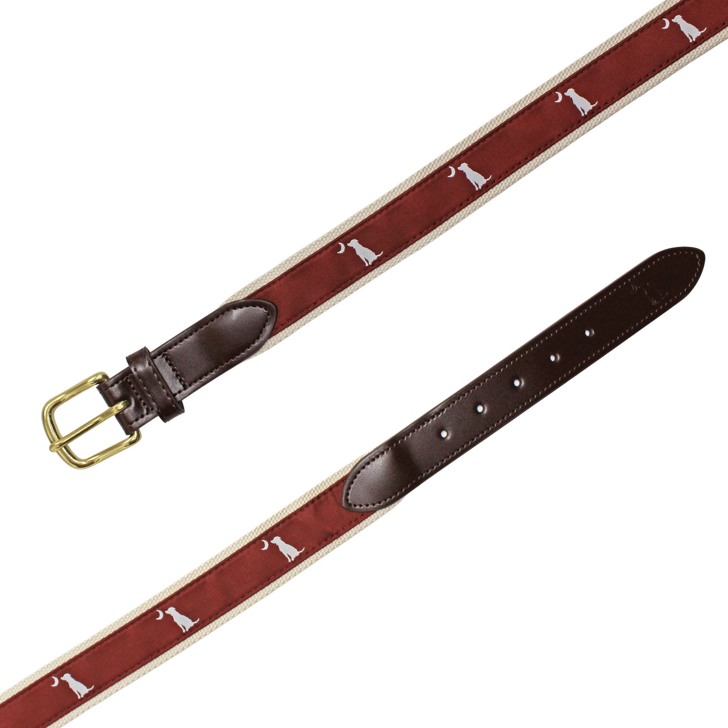 Local Boy Ribbon Belt - Mahogany Dog & Moon