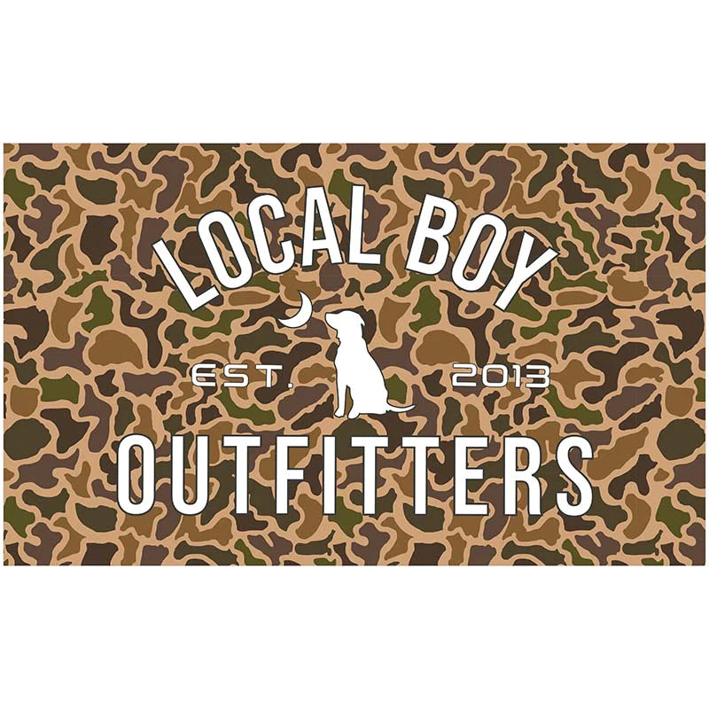 Local Boy Old School Camo Flag